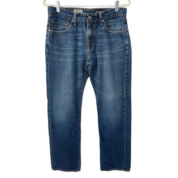 AG Adriano Goldschmied The Protege Jeans Size 33x34 Straight Leg Medium Wash Y2K - Picture 1 of 8